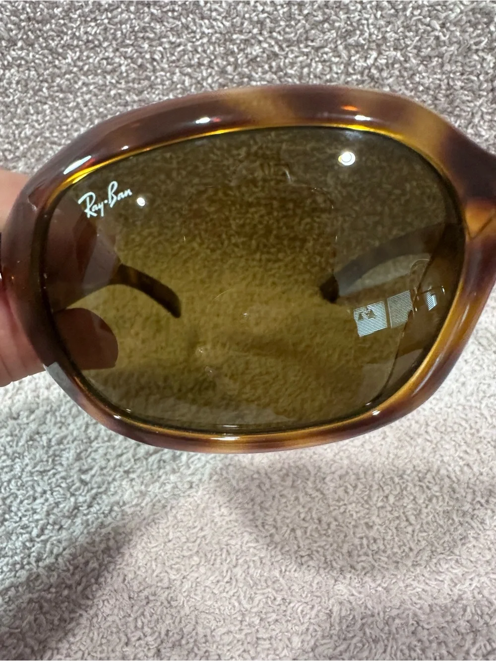 Ray-Ban Brown Tortoiseshell Oversized Sunglasses